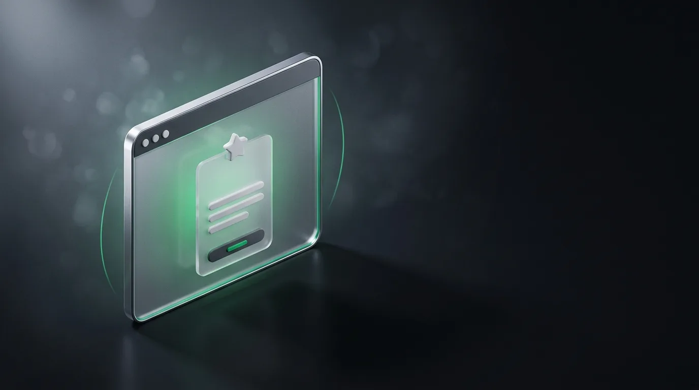 Isometric illustration of a free-tier assistant panel with no subscription tag, in Natively brand green on charcoal